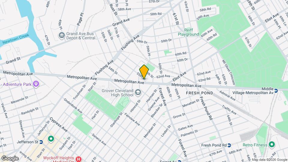 55-19 Metropolitan Ave Mapa y Detalles de la Ubicación