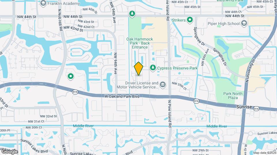 3670 NW 91st Ln Map and Location Details