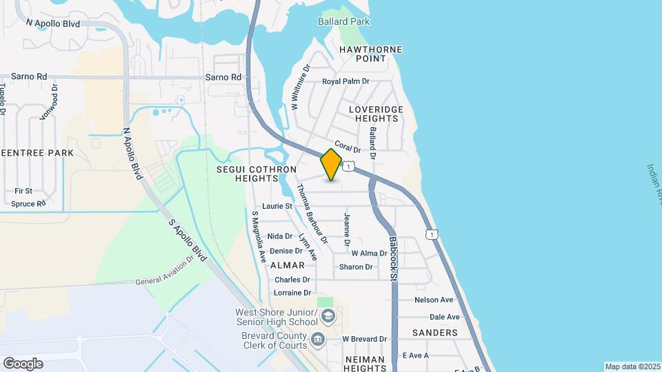 496 Poinciana Dr Map and Location Details