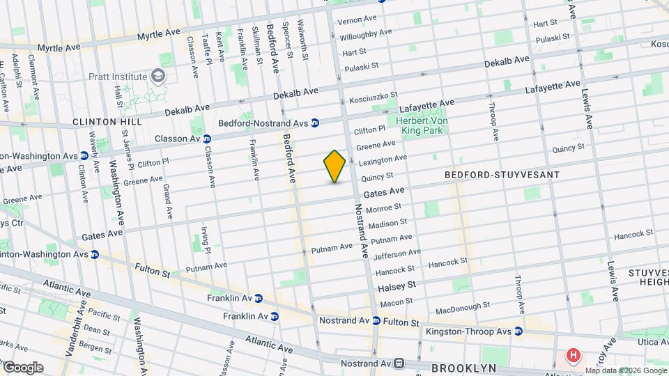 232 Quincy St Map and Location Details