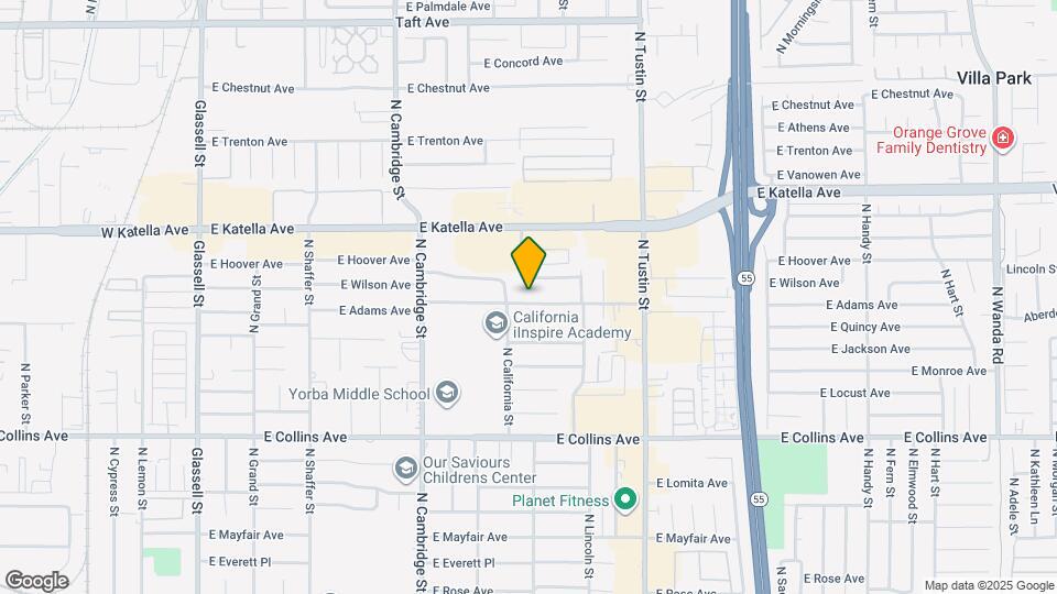 1243 E Adams Ave Map and Location Details