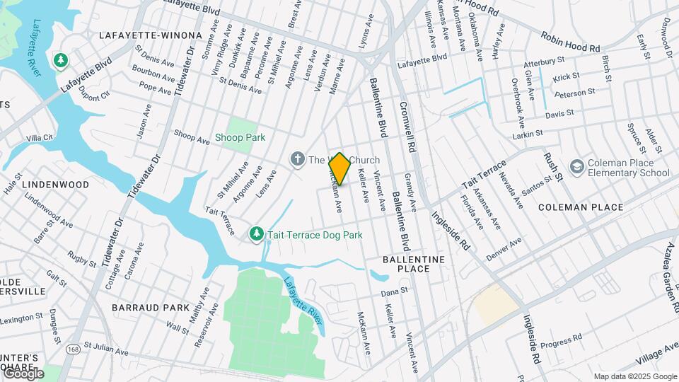 2644 McKann Ave Map and Location Details