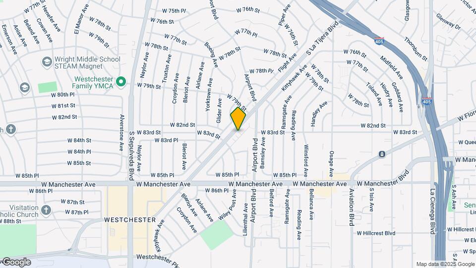 8313 Kittyhawk Ave Map and Location Details