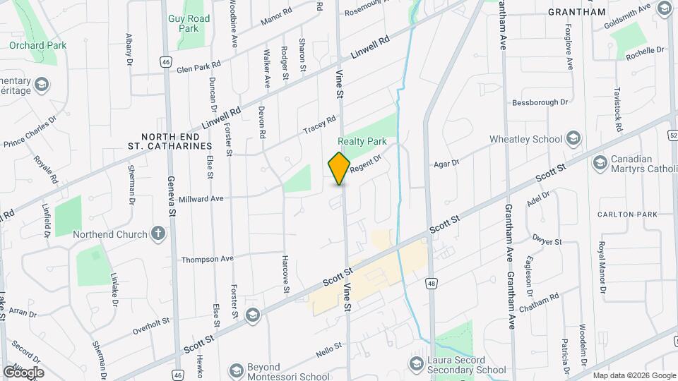 443 Vine St Map and Location Details