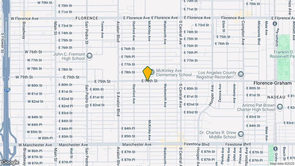 756 1/2 E 79th St Map and Location Details