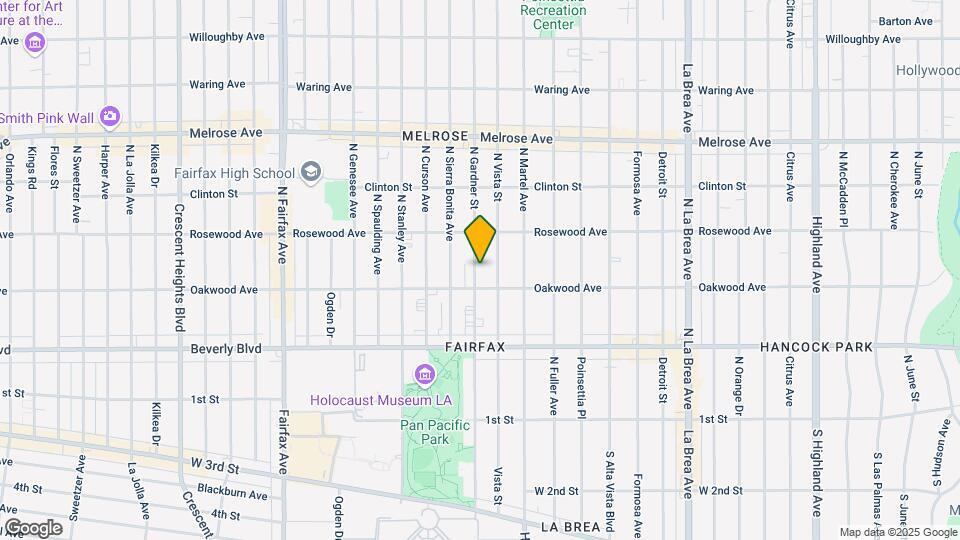424 N Gardner St Mapa y Detalles de la Ubicación