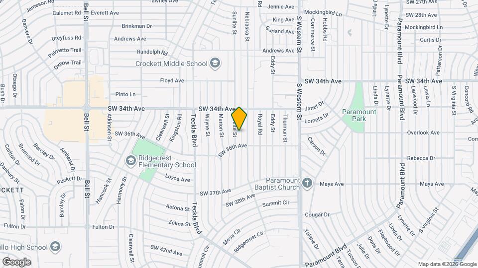 3417 Sunlite St Map and Location Details