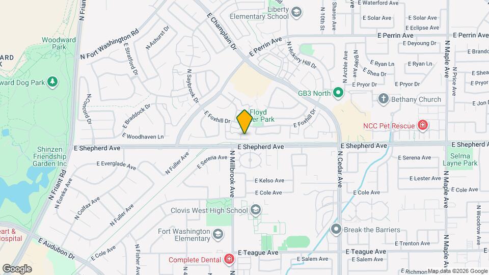 983 E Foxhill Dr Map and Location Details