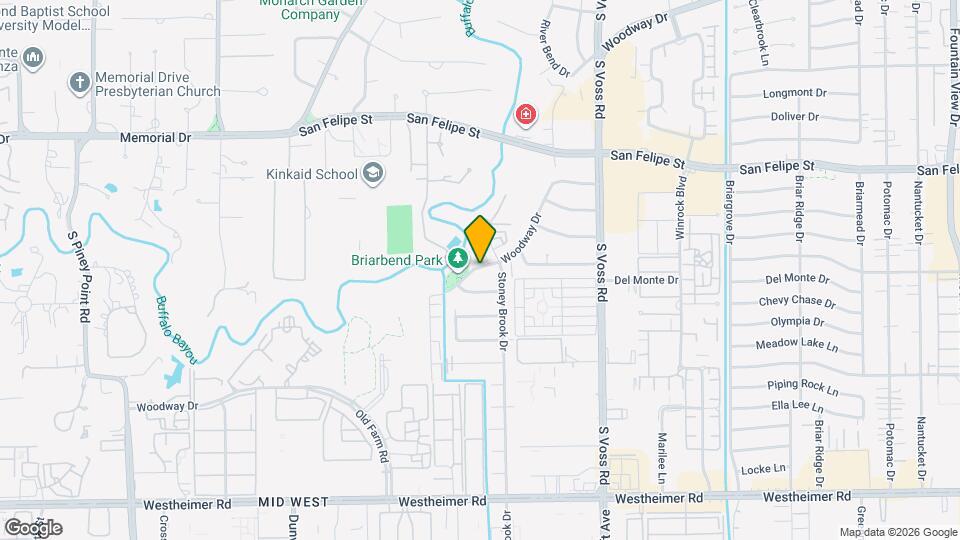 7933 Woodway Dr Map and Location Details