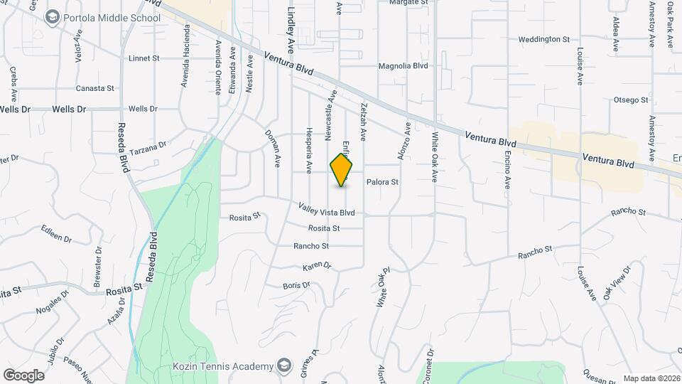 4921 Enfield Ave Map and Location Details