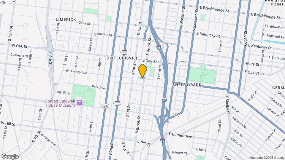 1260 S Brook St Map and Location Details