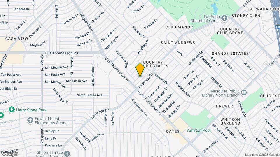 3632 Demaret Dr Map and Location Details