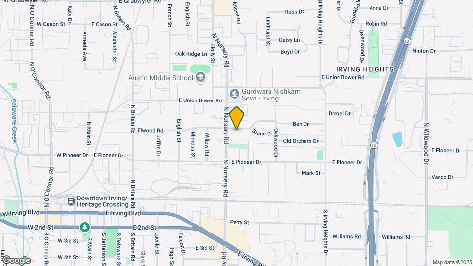 1020 Elwood Rd Map and Location Details