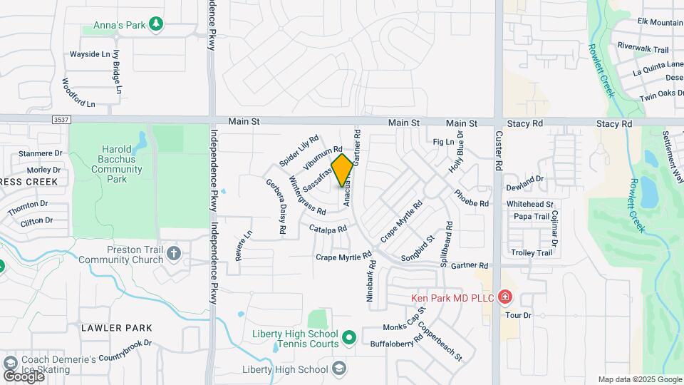 8643 Anacua Rd Map and Location Details