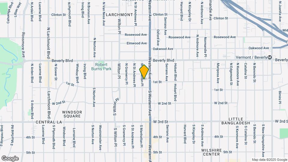 124 N Manhattan Pl Map and Location Details