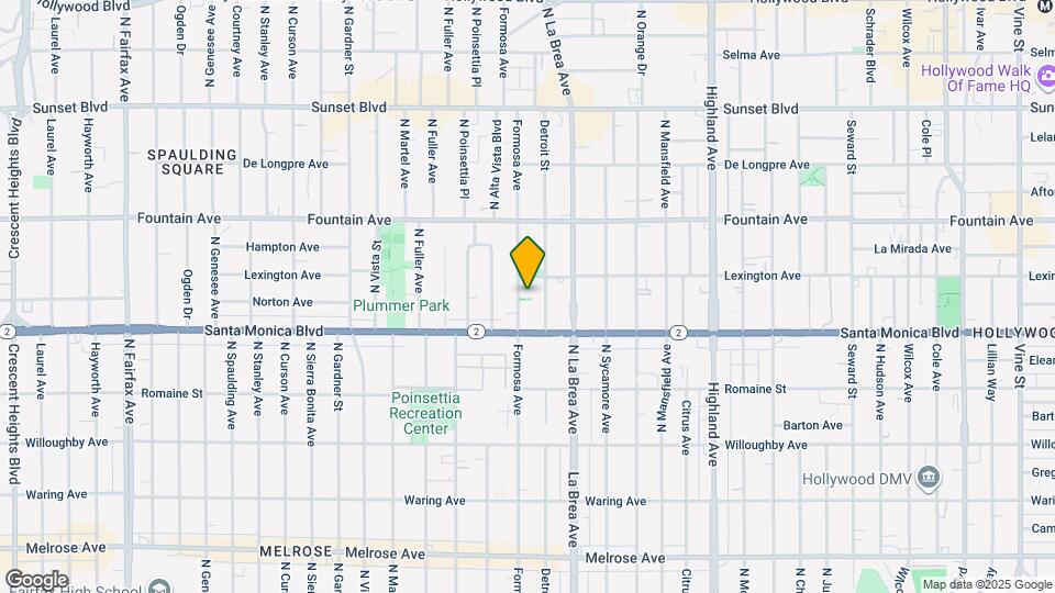 1140 N Formosa Ave Map and Location Details