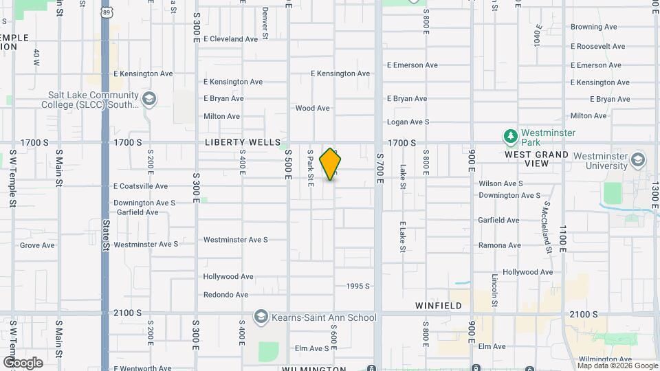 1786 S 600 E, Unit Unit 1 Mapa y Detalles de la Ubicación