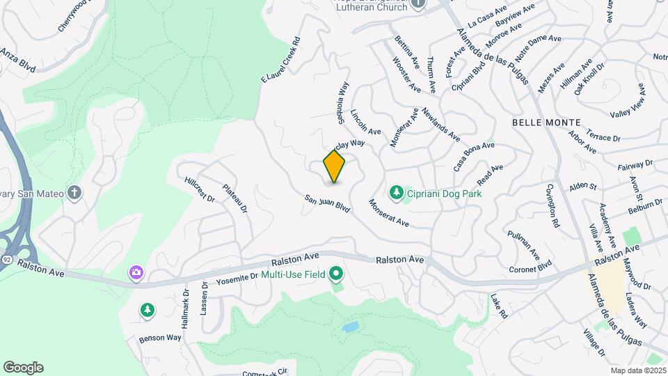 2821 San Ardo Way Map and Location Details