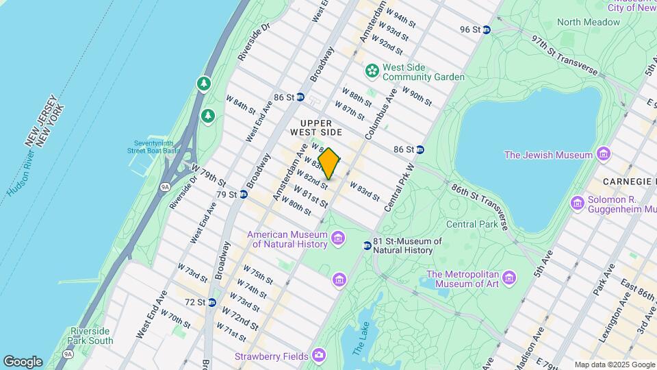 111 W 82nd St Map and Location Details