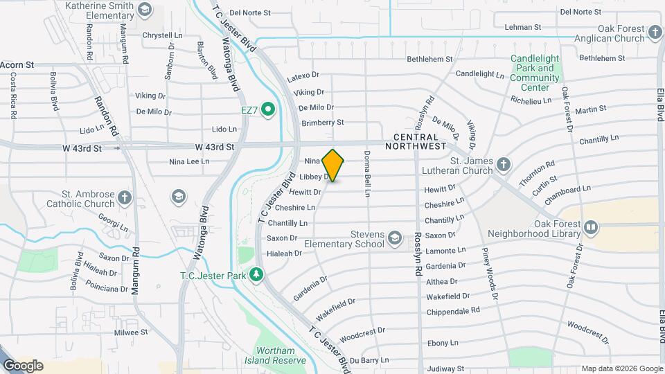 2110 Hewitt Dr Map and Location Details