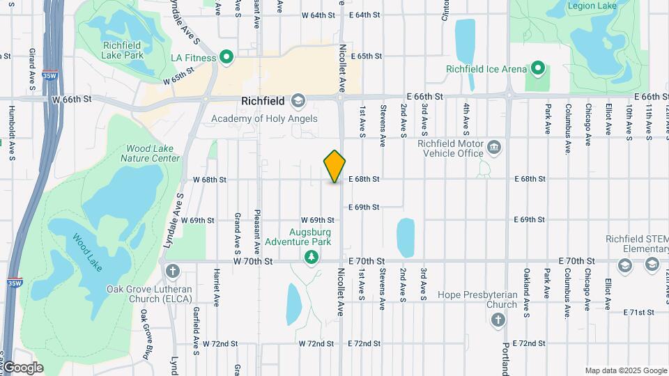 6808 Nicollet Ave Map and Location Details