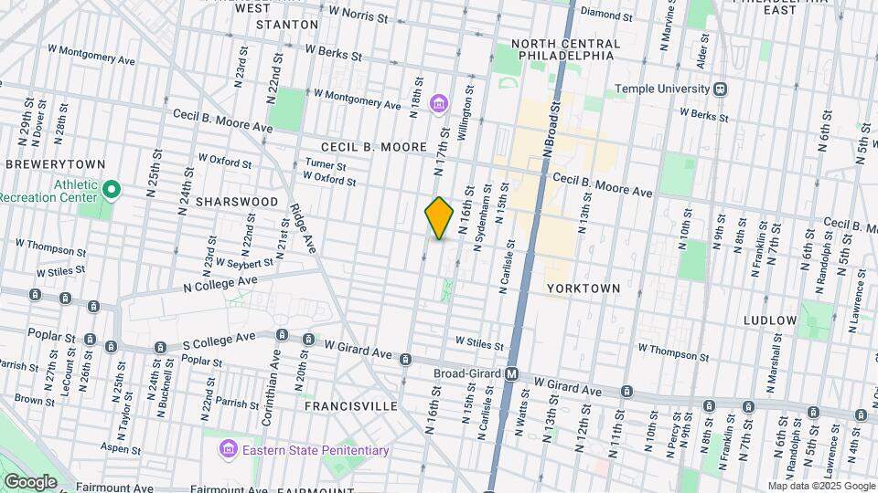 1434 Willington St, Unit B Mapa y Detalles de la Ubicación