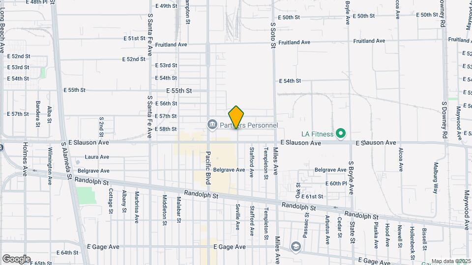 2668 E 58th St Mapa y Detalles de la Ubicación