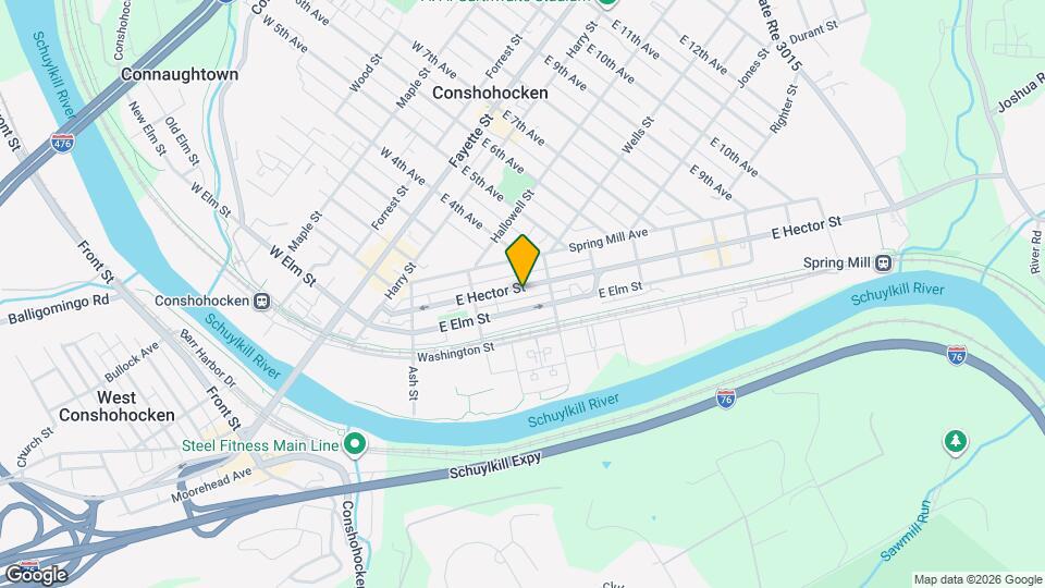 Fantastic 3 Bed/2 Bath Home Available In Conshohocken Mapa y Detalles de la Ubicación