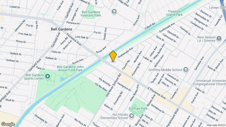 7301 Florence Ave Map and Location Details