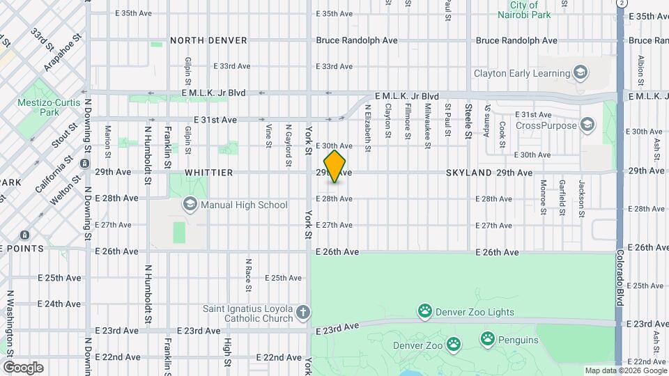2820 Josephine St Map and Location Details