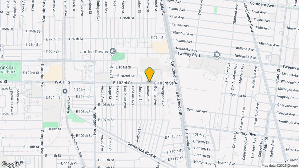 2252 E 103rd St Map and Location Details