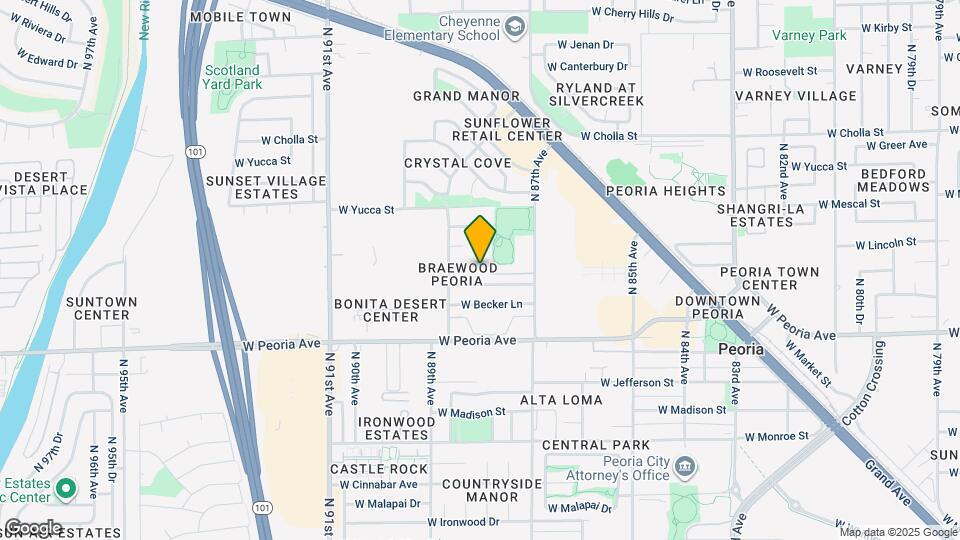 8807 W Mercer Ln Mapa y Detalles de la Ubicación