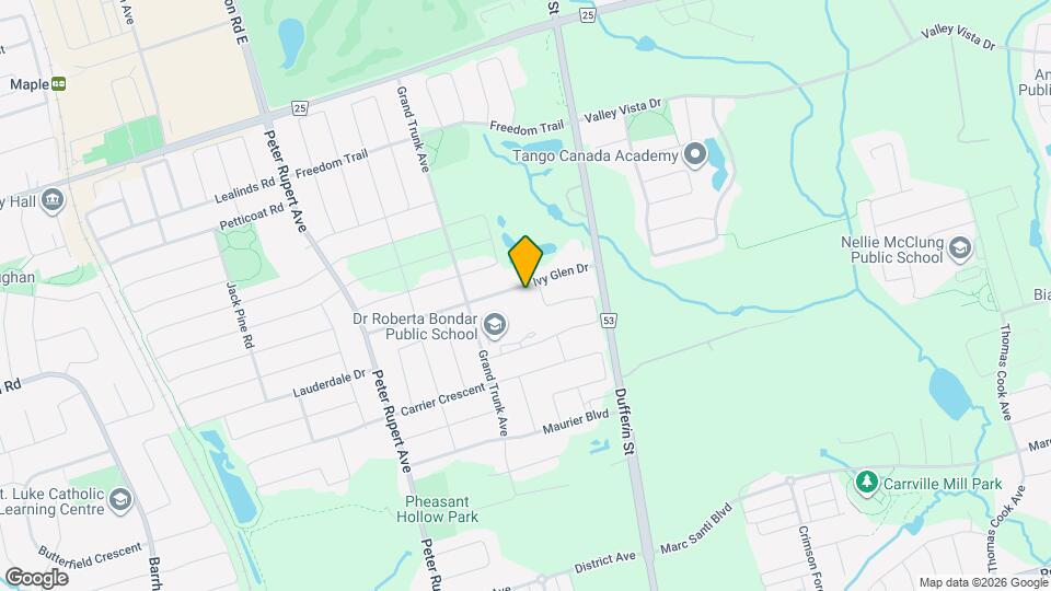 71 Ivy Glen Dr Map and Location Details