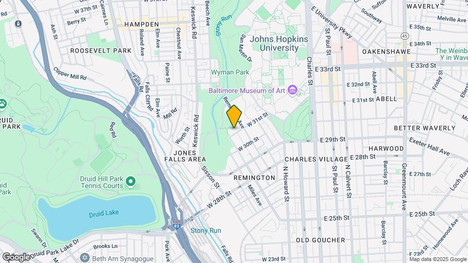 314 W 31st St Map and Location Details