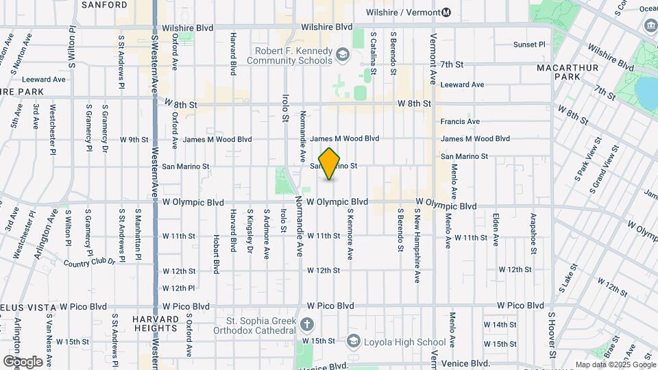971 Fedora St Map and Location Details