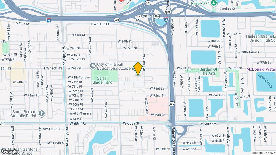 2232 W 74th Terrace Map and Location Details