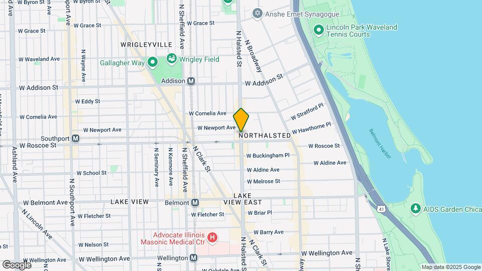 3414 N Halsted St Mapa y Detalles de la Ubicación
