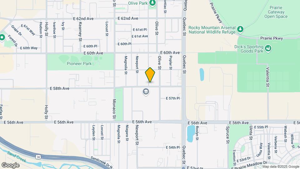 5810 Oneida St Map and Location Details