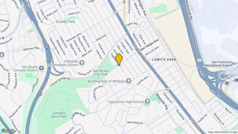 197 Cypress Ave Map and Location Details