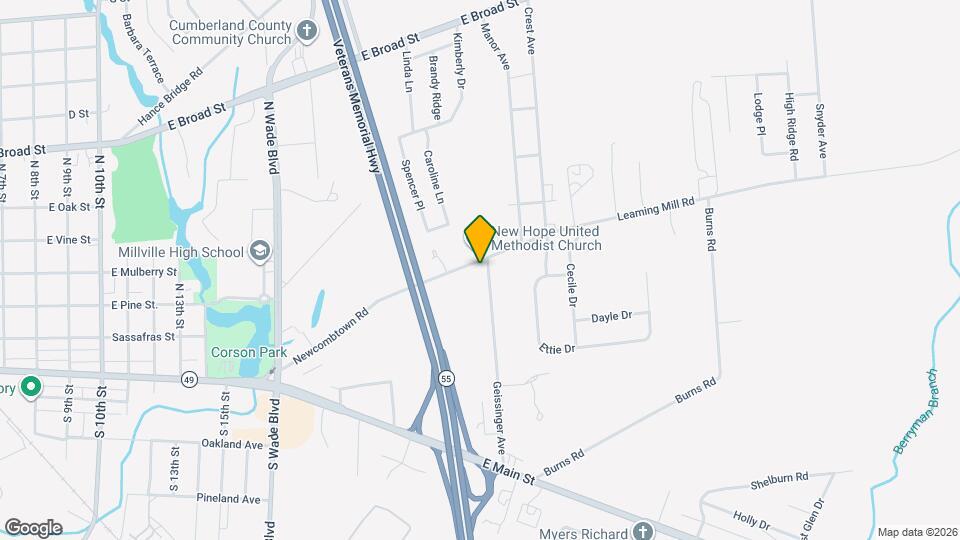 2023 Newcombtown Rd Map and Location Details