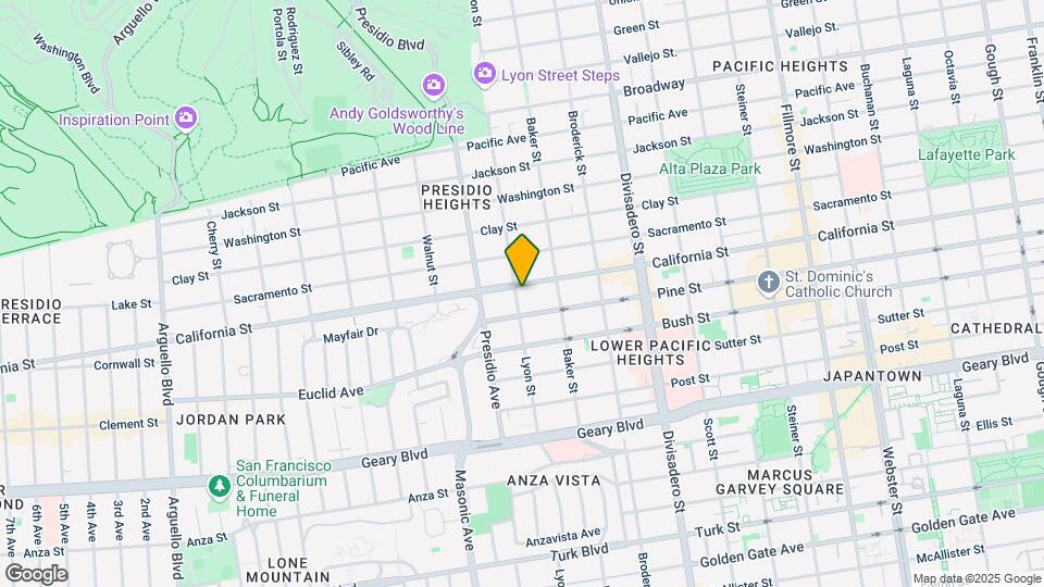3091 California St Map and Location Details