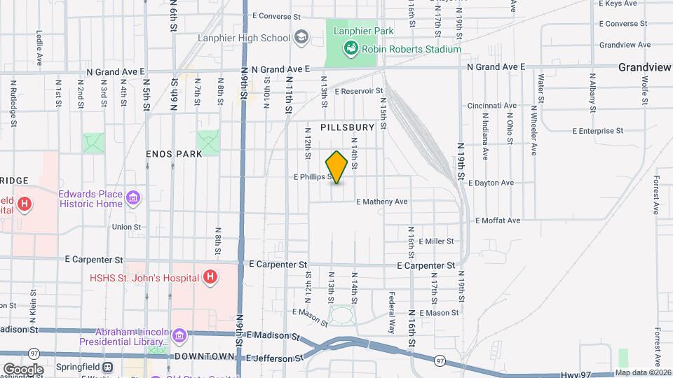 920 N 13th St Map and Location Details