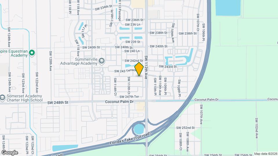 11242 SW 244th Terrace Map and Location Details