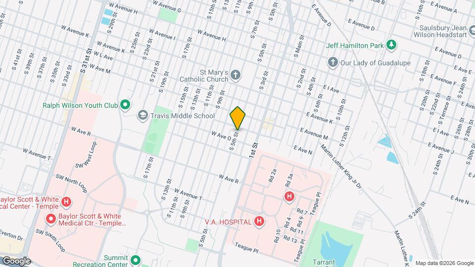 1407 S 5th St Map and Location Details