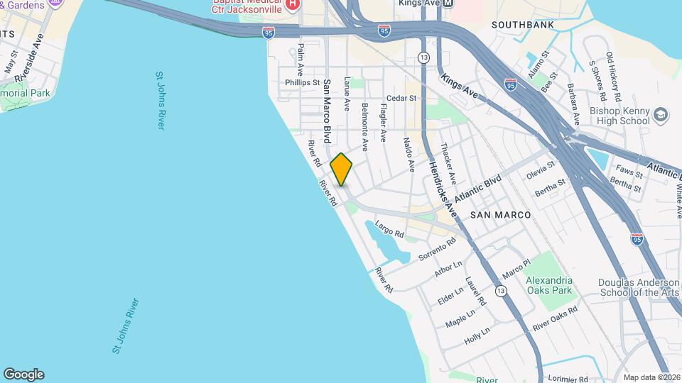 1780 San Marco Blvd, Unit 1 Mapa y Detalles de la Ubicación