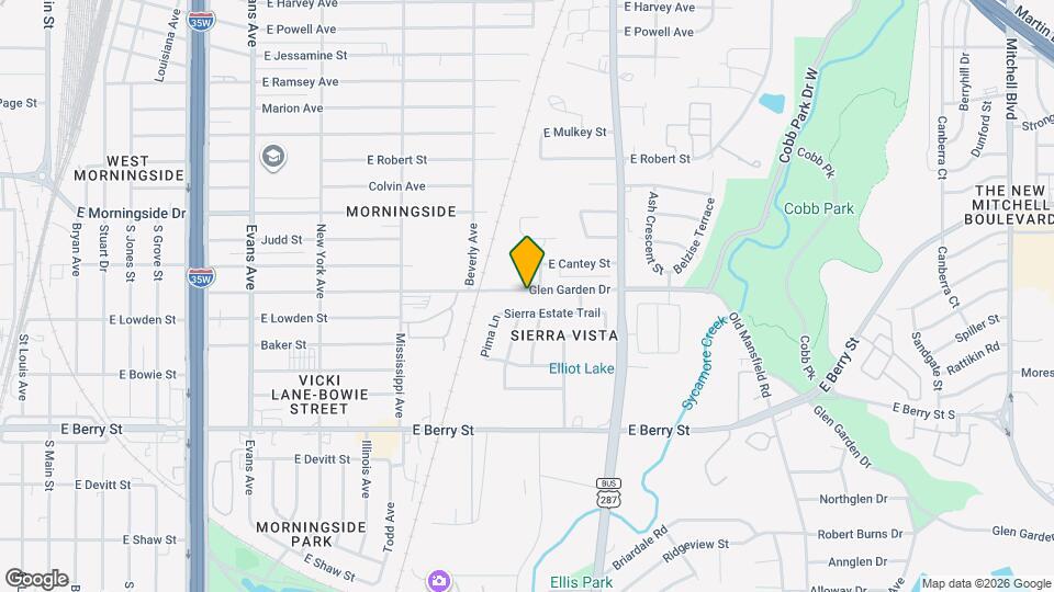 1336 Glen Garden Dr Map and Location Details