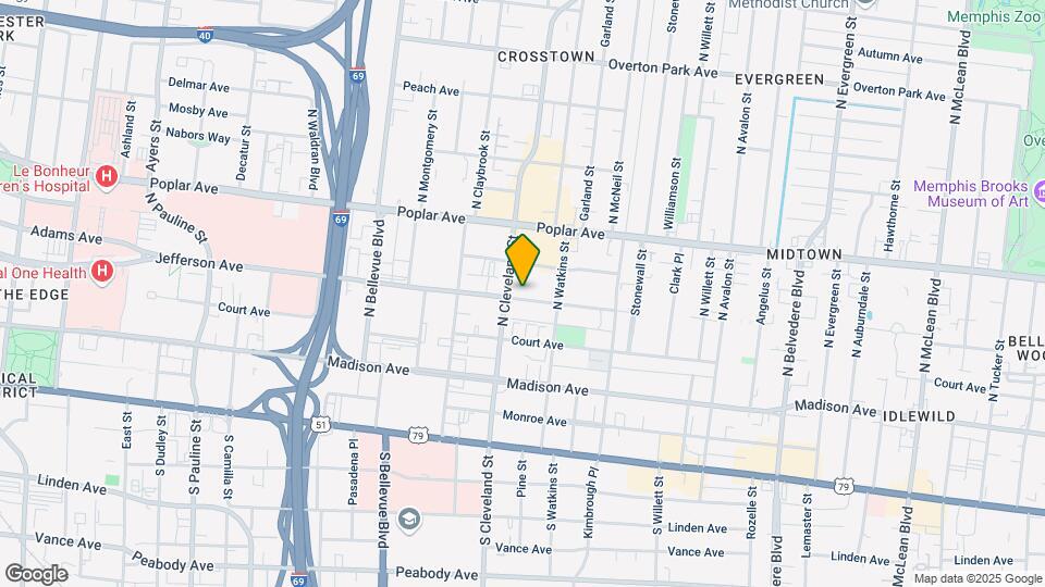 1364 Jefferson Ave Map and Location Details