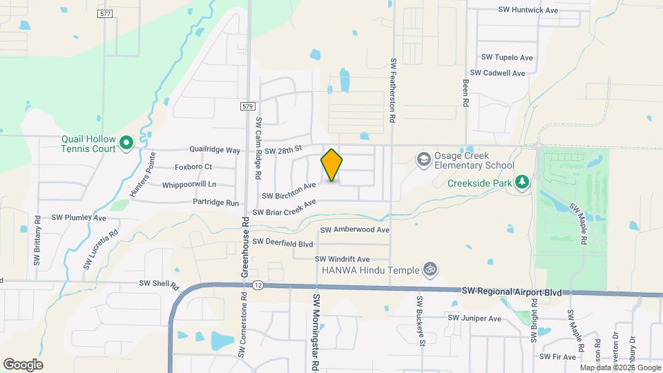 3108 SW Oakleigh Rd Map and Location Details