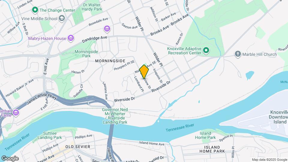 1709 Crestview St Map and Location Details