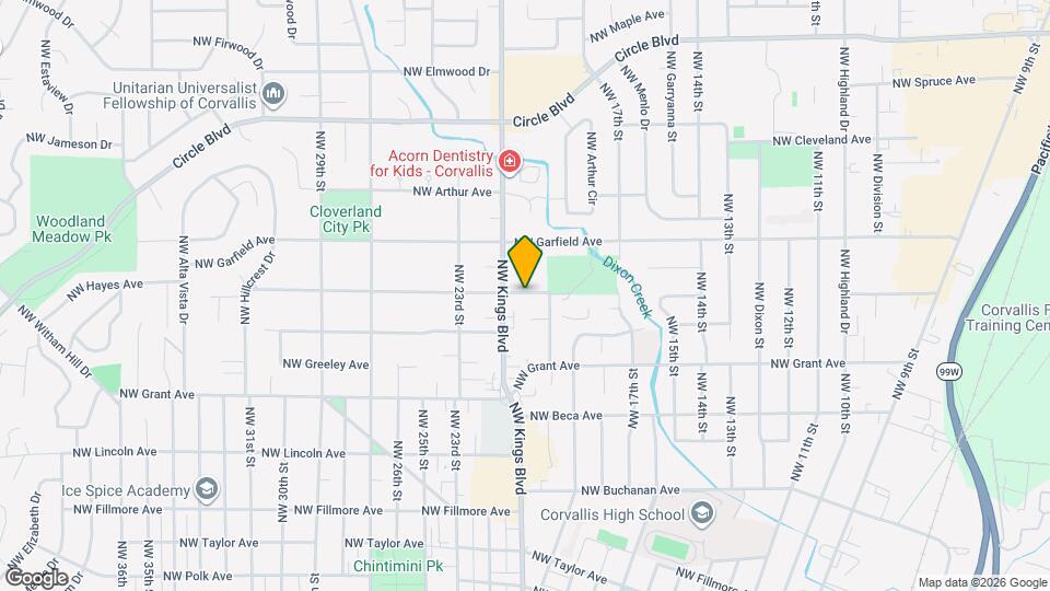 1954 NW Hayes Ave Map and Location Details